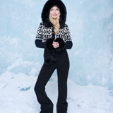 Nordic Knit Fitted Jumpsuit Black lifestyle image