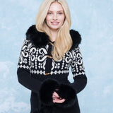 Nordic Knit Fitted Jumpsuit Black lifestyle image