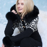 Nordic Knit Fitted Jumpsuit Black lifestyle image