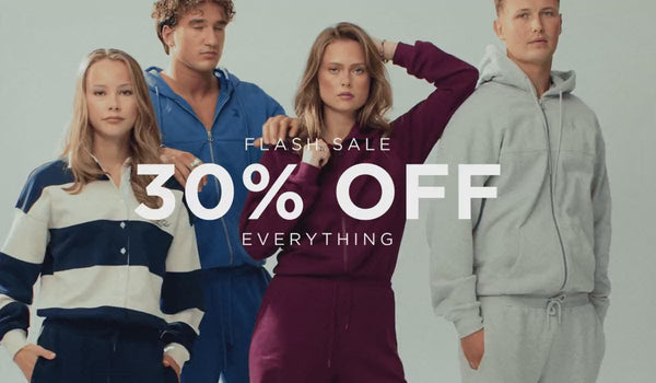 Flash sale 30% off everything — menu tile