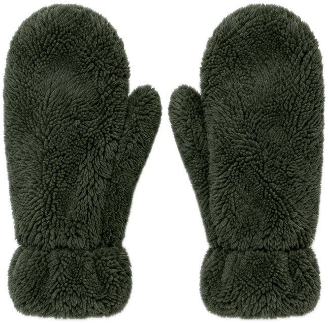 Puppy Mittens | Dark Green